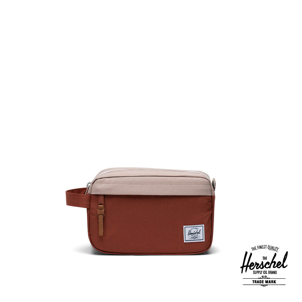 Herschel Chapter Travel Kit Chutney/Light Taupe